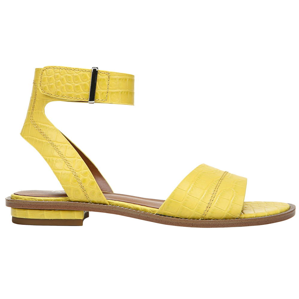 franco sarto yellow sandals