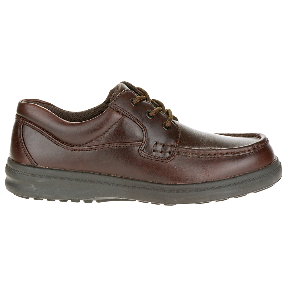 hush puppies mens brown leather casual shoes