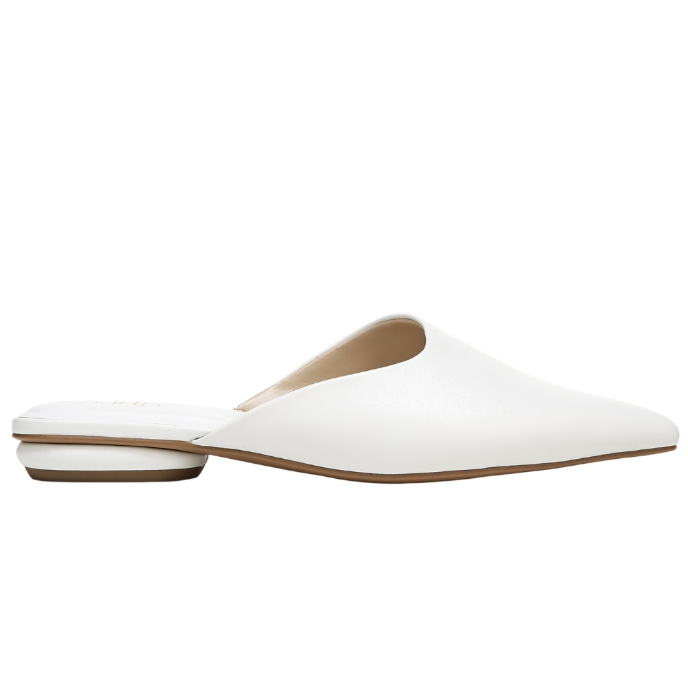 white mule flats