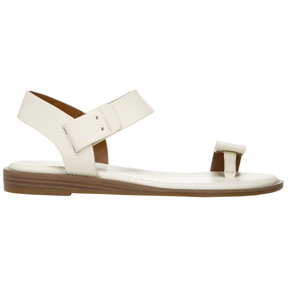 franco sarto white flat sandals