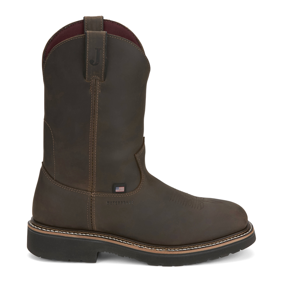 Justin Original Workboots Billings 11 Inch Waterproof Steel Toe Work Boots