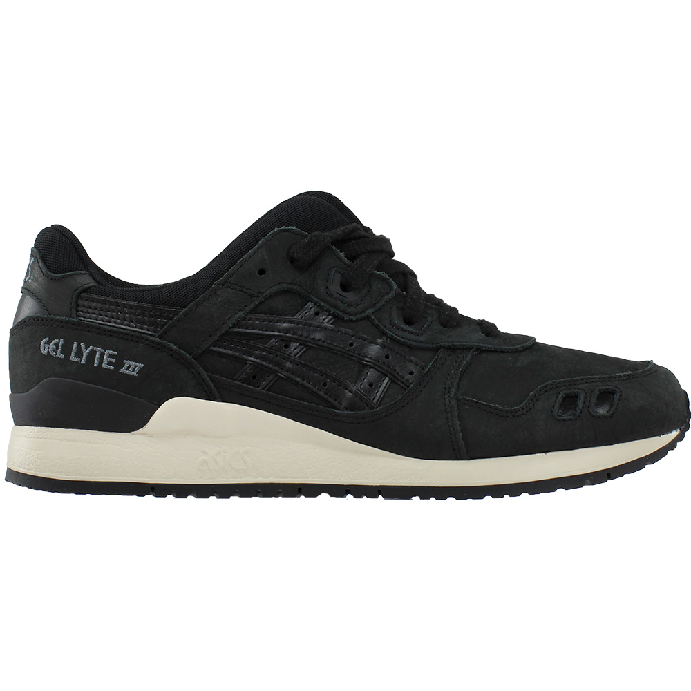 Asics Gel Lyte Iii Lace Up Sneakers Black Mens Lace Up Sneakers