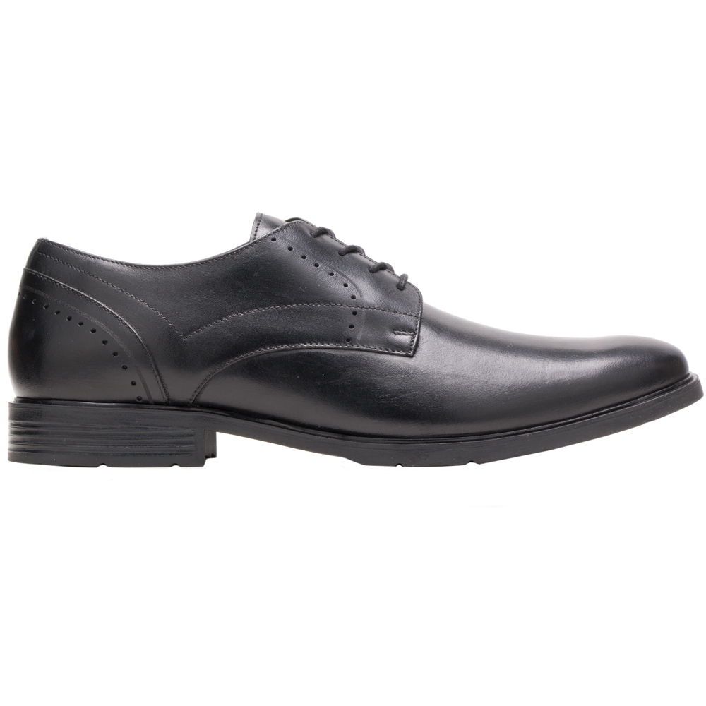 hush puppies black derby formal shoes