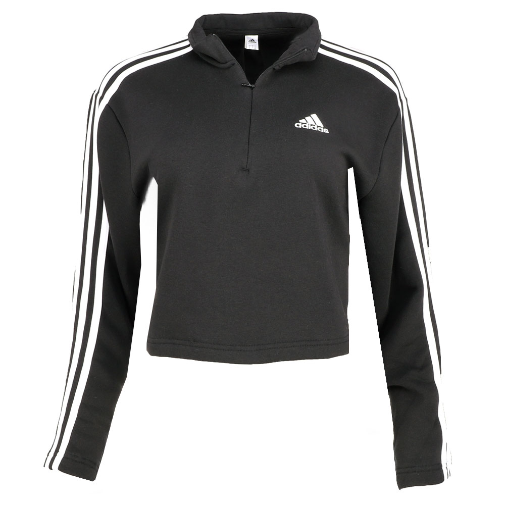 adidas Essentials 3-Stripes Fleece Quarter-Zip Sweatshirt