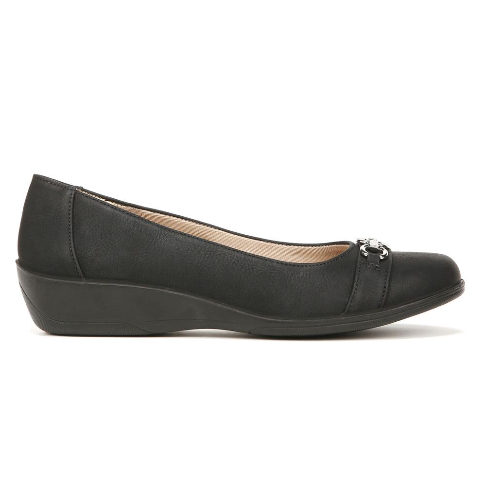 Shop Black Womens LifeStride Ideal Ballet Flats