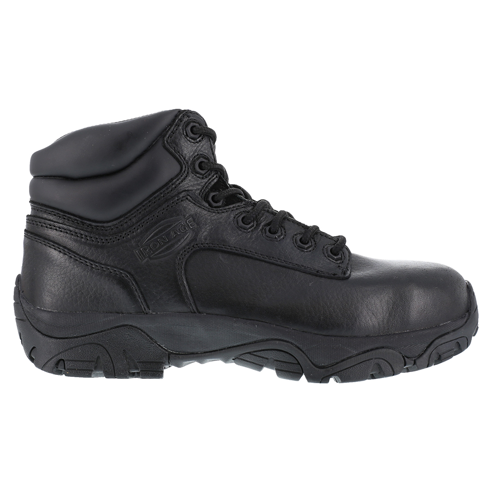 Iron Age Trencher Electric Composite Toe Work Mens Black Work Safety Shoes IA