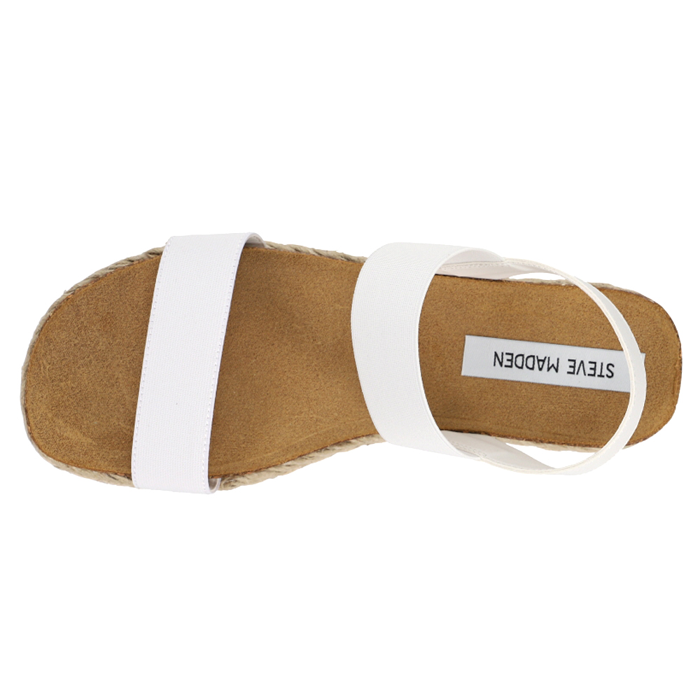 steve madden white sandals