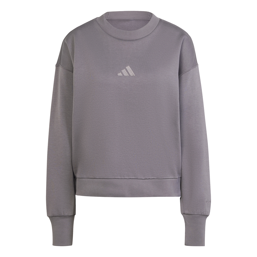 adidas All Season Fleece Loose Crew Neck Sweatshirt