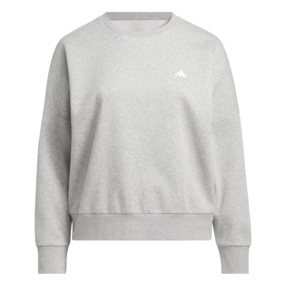 adidas Essentials Feel Cozy Crew Neck Sweatshirt (Plus)
