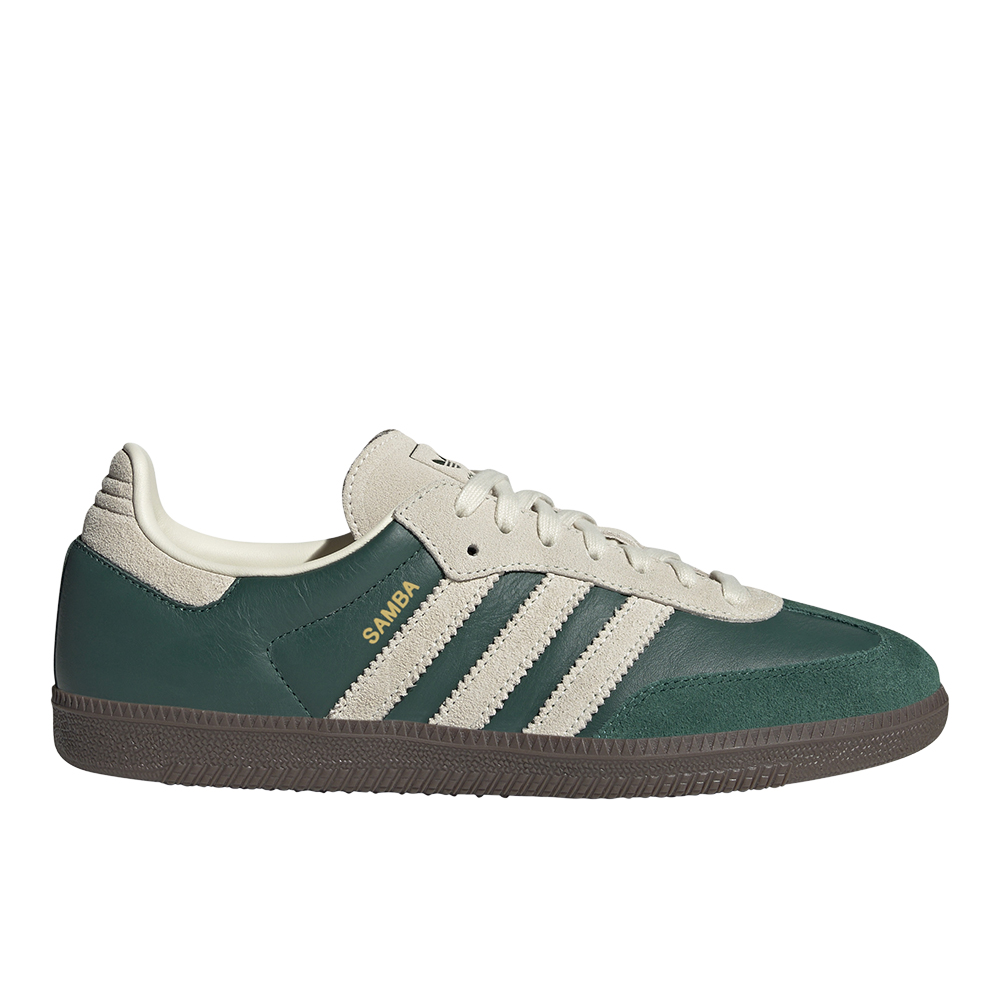 adidas Samba Og Lace Up Mens Green Sneakers Casual Shoes  display picture 3