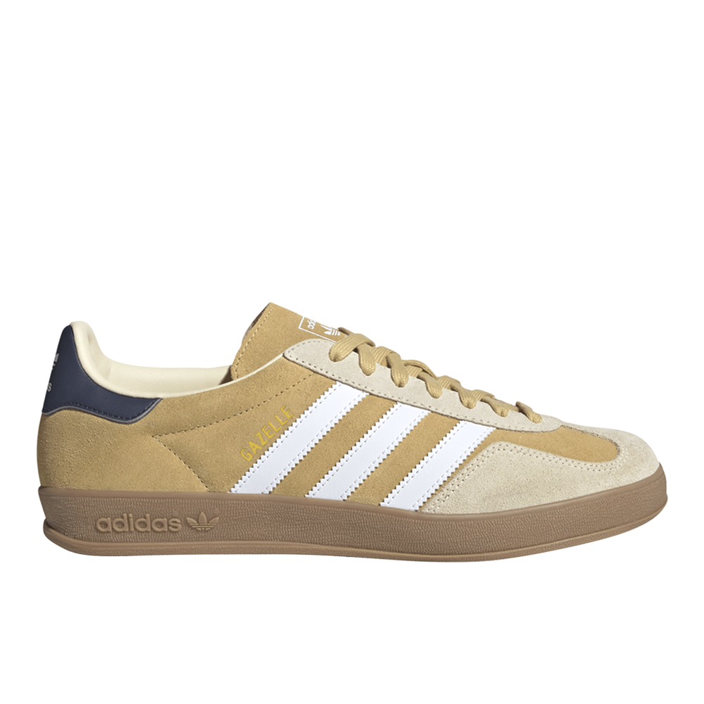 Adidas Gazelle Men\'s 10.5 Indoor Oat Brown White Casual Athletic Sneakers JI3523 adidas Originals Gazelle Indoor Oat White Shadow Navy Men  main image 2