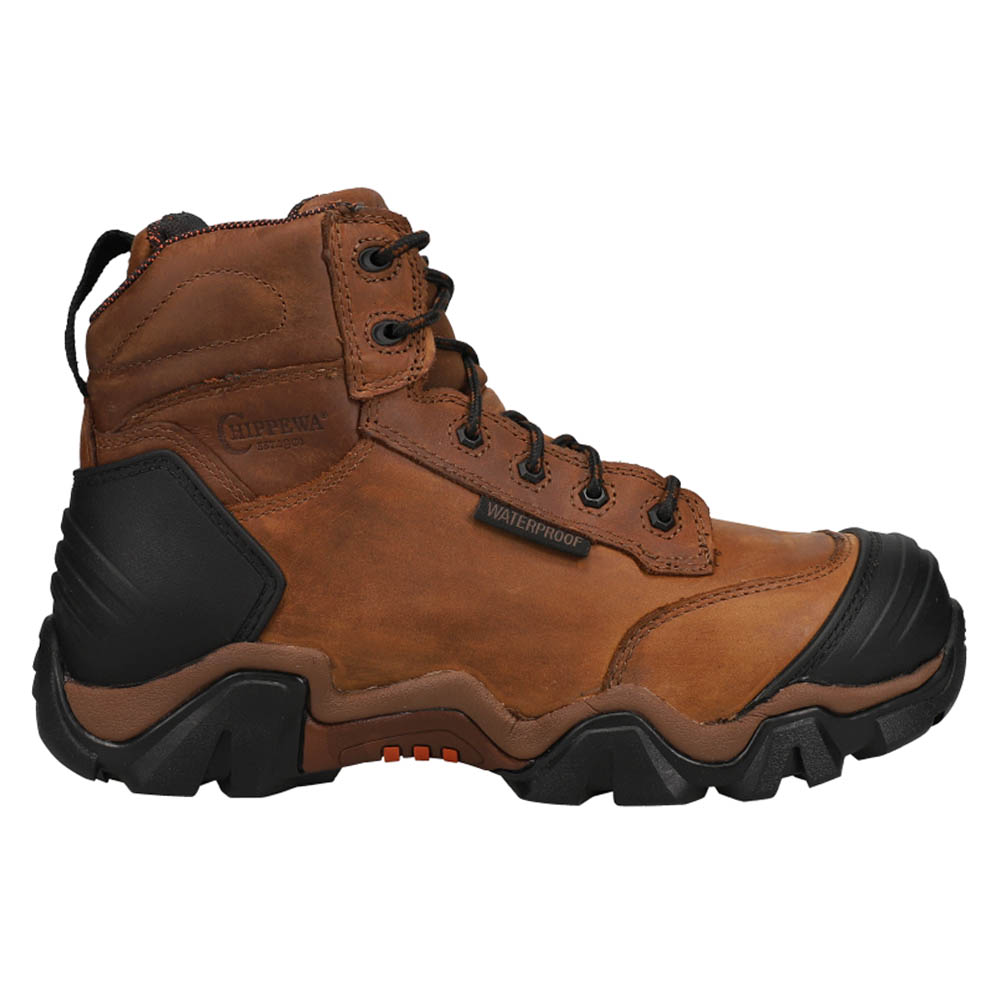 Women's chippewa steel toe hot sale boots