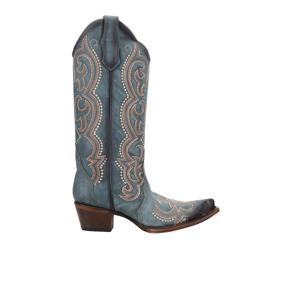 CORRAL LD BLUE JEAN EMBROIDERY & TRIAD, Size: 9, Width: M (L5869-M-9)