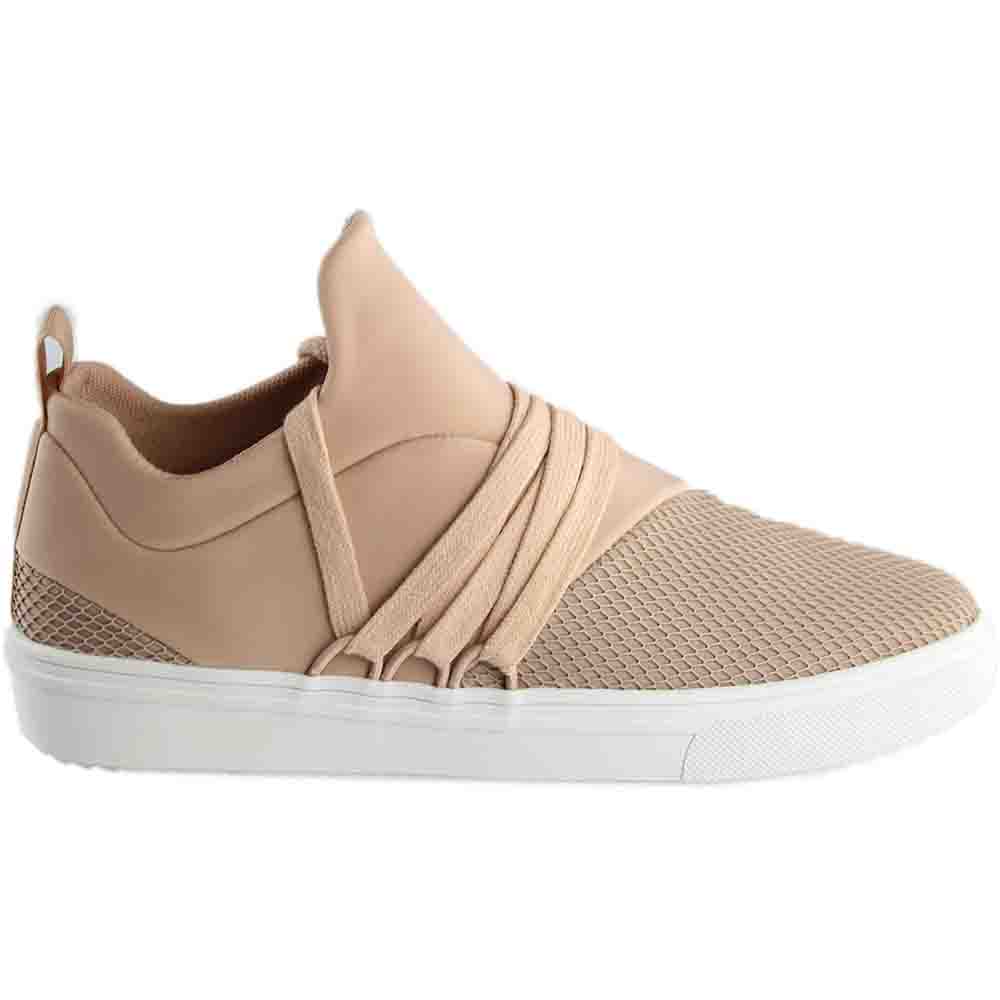 Steve Madden Lancer Pink Womens Lace Up Sneakers