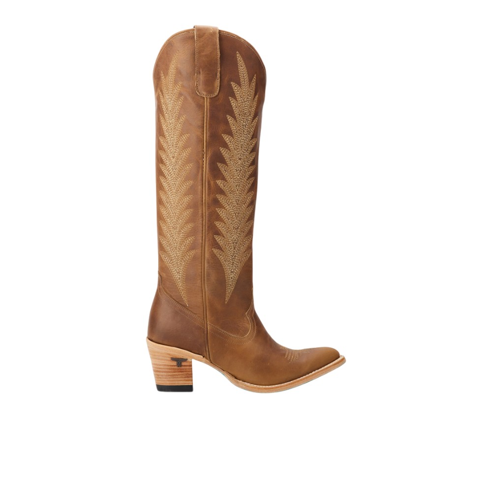 Lane Jentry Knee High Embroidered Round Toe Cowboy Boot