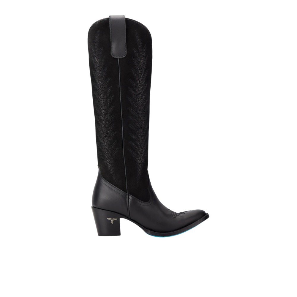 Lane Jentry Knee High Embroidered Round Toe Cowboy Boot