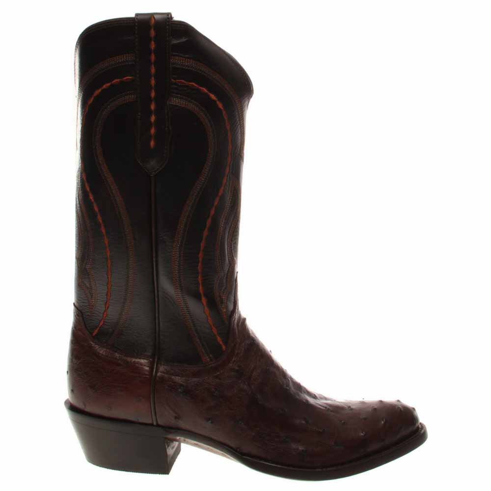 Lucchese Montana Ostrich Leather Boots
