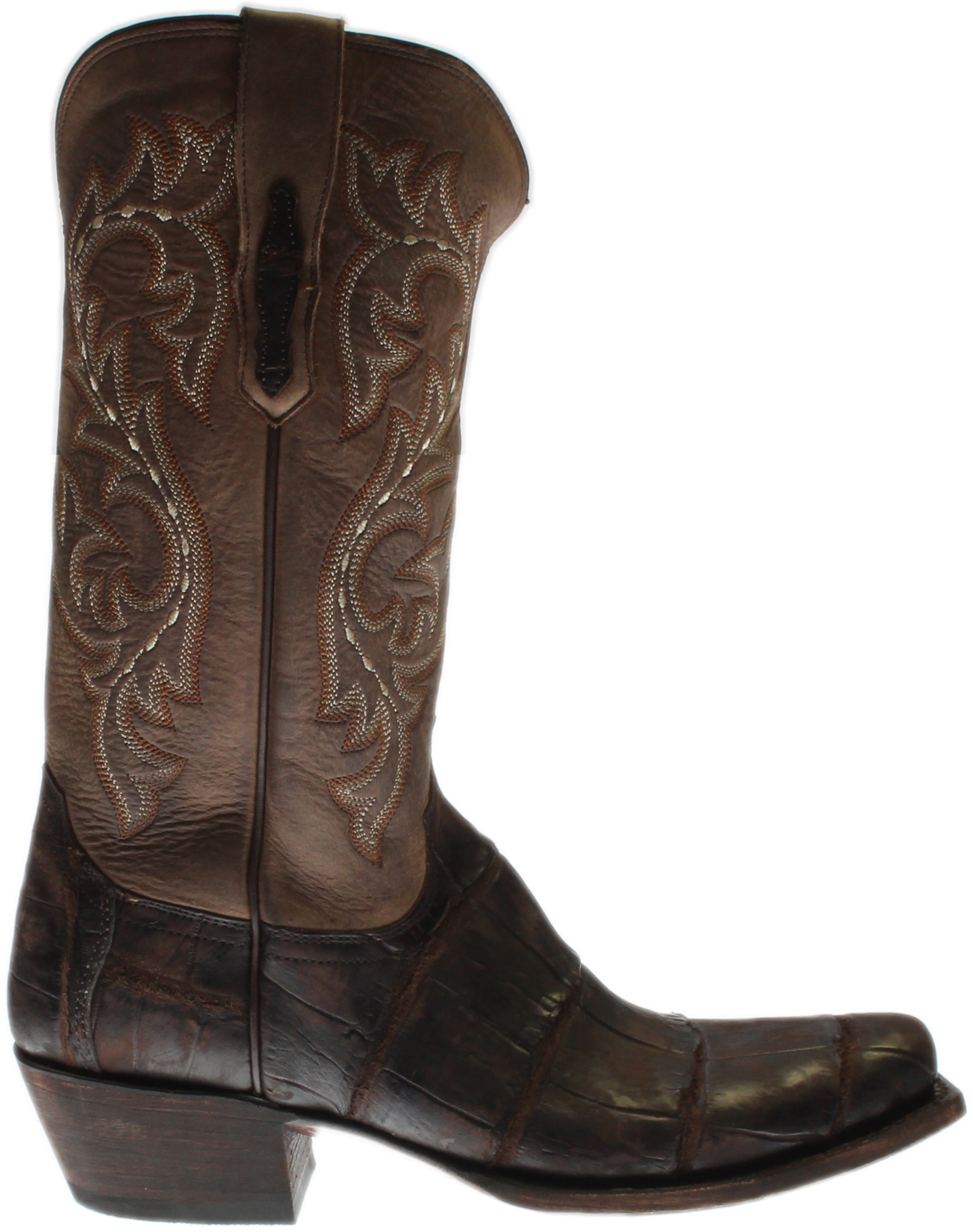 Lucchese Burke Alligator Leather Boots
