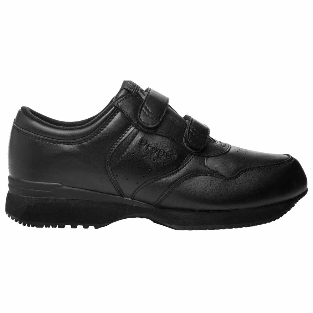 Shop Black Mens Propet LifeWalker Strap Walking Shoes