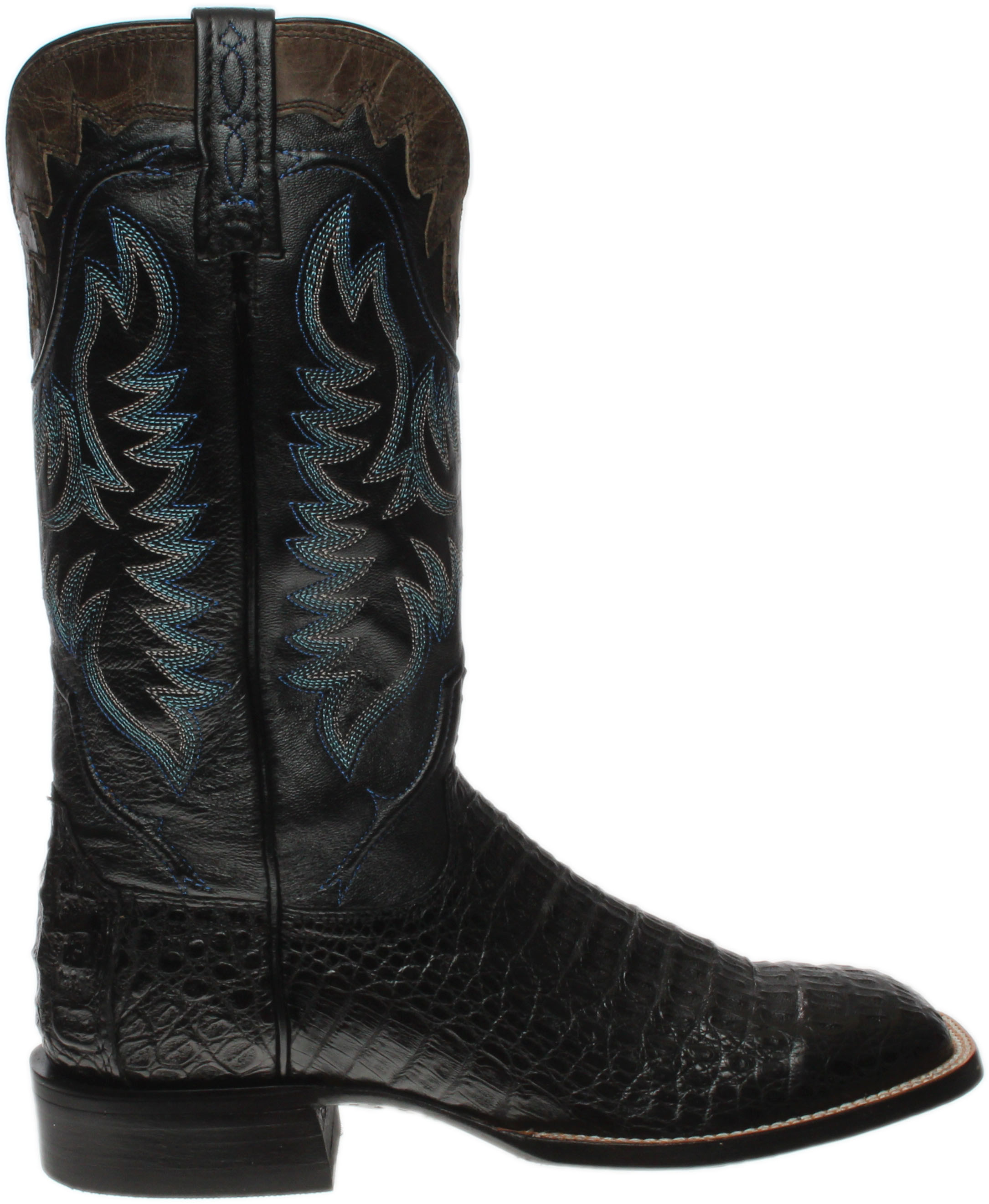Lucchese Rhys Hornback Caiman Crocodile Leather Boots
