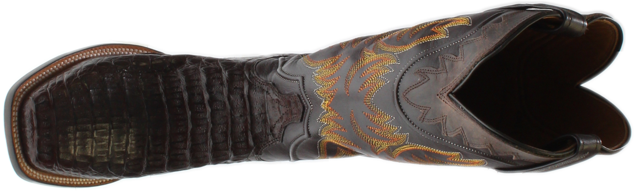 lucchese men's rhys hornback caiman
