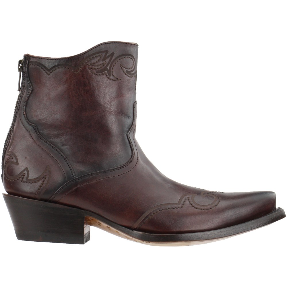 Womens leather western booties Clearance