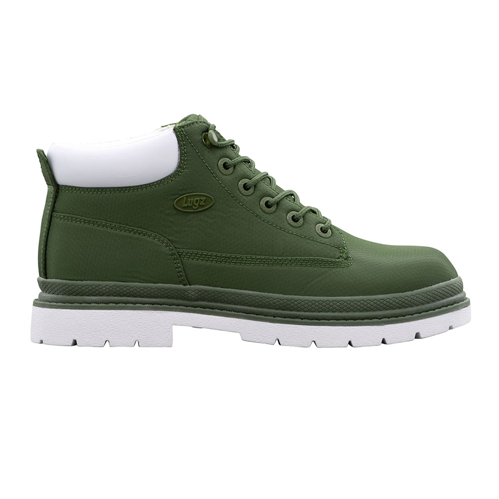 鳶口 [B31627] Lugz Drifter Ripstop Round Toe Lace Up Mens Green Casual