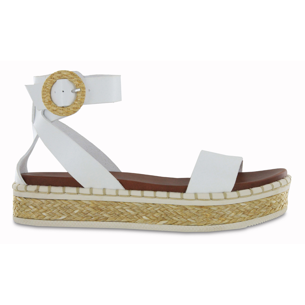 white mia sandals