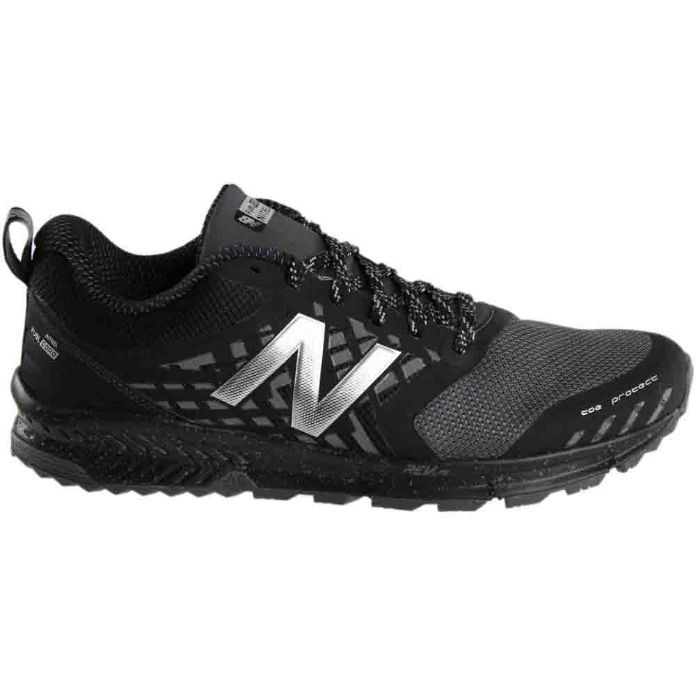 Shop Black Mens New Balance FuelCore NITREL Trail Shoes
