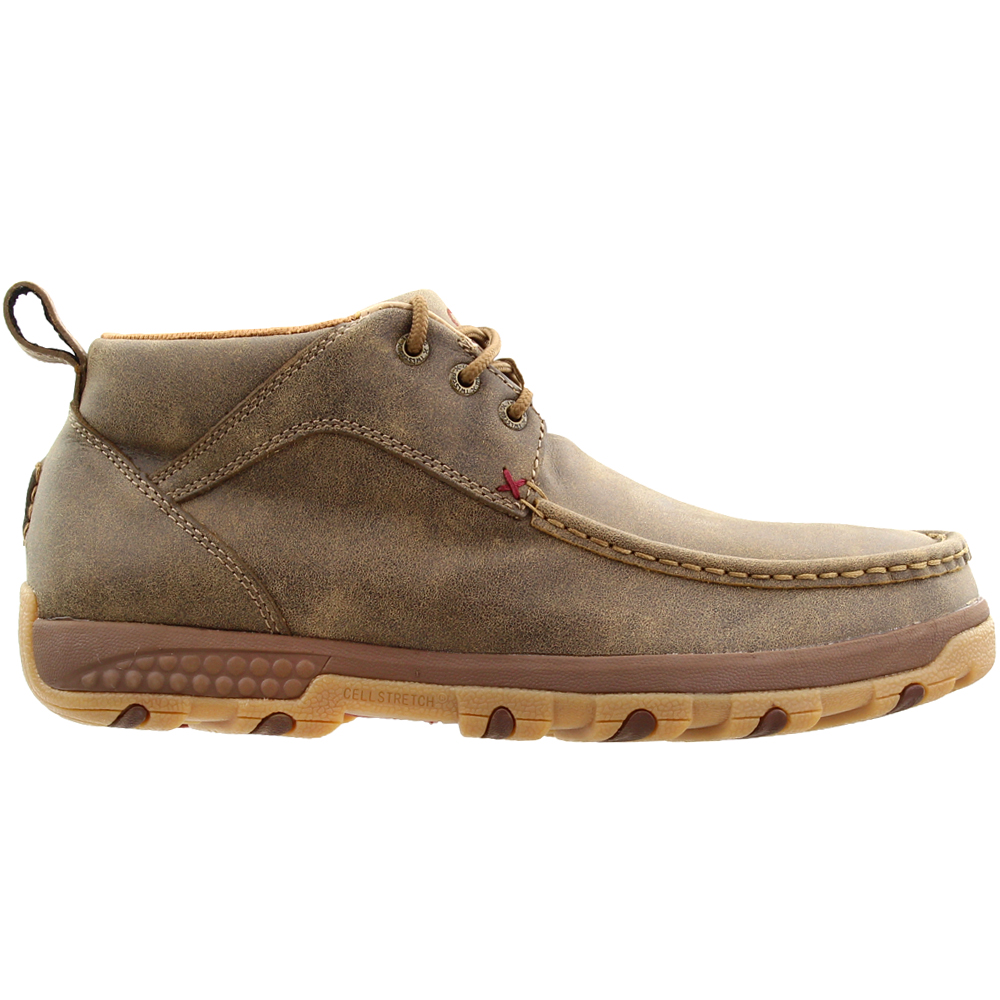 Twisted X Mens Lace-Up Chukka Driving Moc with CellStretch