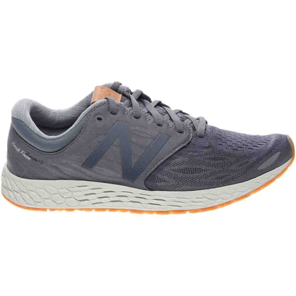 New Balance Fresh Foam Zante Grey Silver Mens Lace Up Athletic New Balance Fresh Foam Zante Grey Silver Mens Lace Up Athletic
