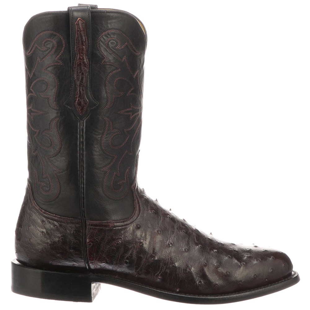 Lucchese Hudson Full Quill Ostrich Leather Boots
