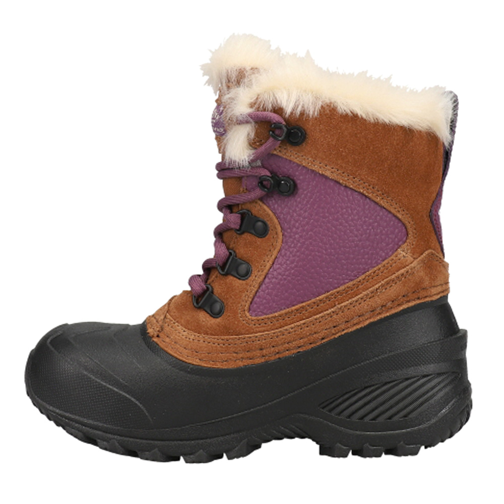 The North Face Youth Shellista Extreme, Pinecone Brown/Pikes Purple, 5