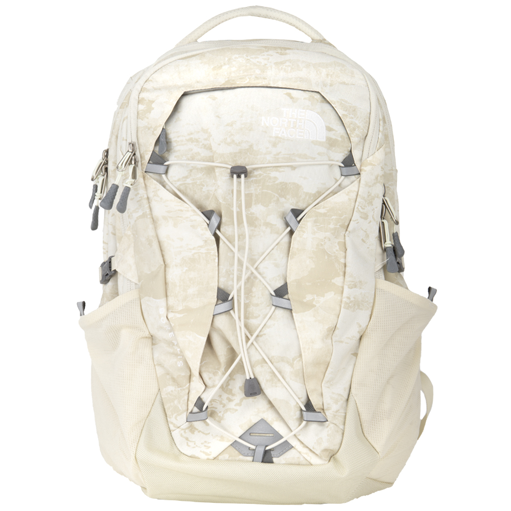 white north face back pack