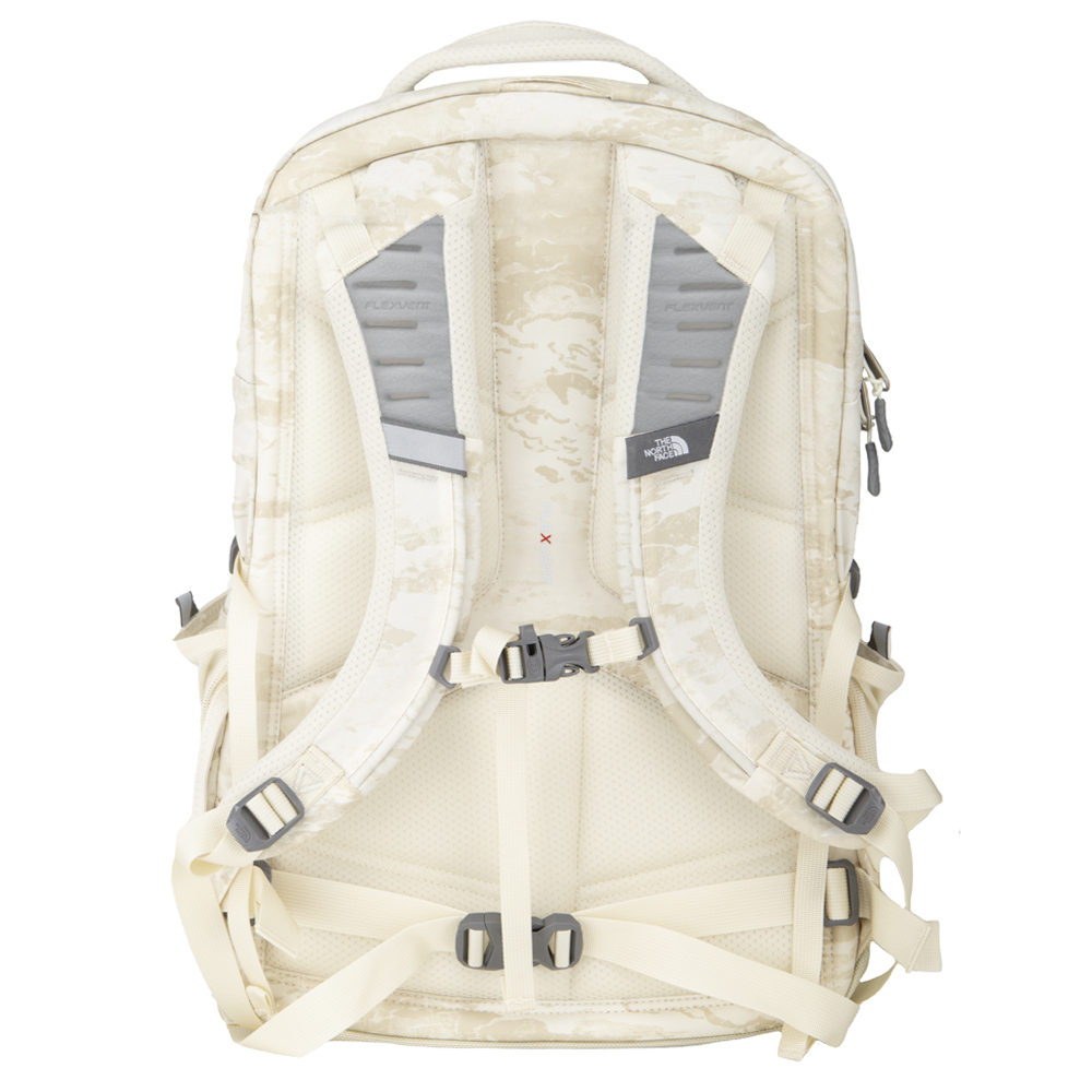 white camo north face backpack