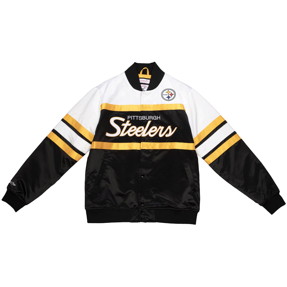 Pittsburgh Steelers Varsity Jacket Dress Lady Snap Button Dress Casual  Outwear