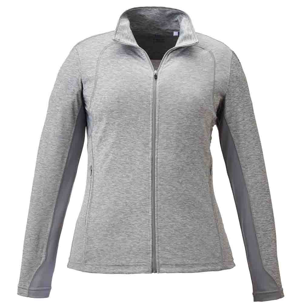 Page & Tuttle Heather Colorblock Layering Jacket Womens Grey Casual Athletic Out