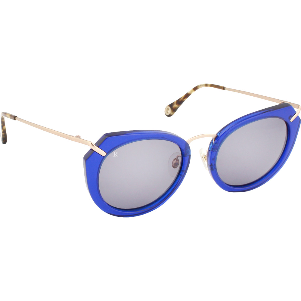 Raen Pogue Blue Womens Round Sunglasses