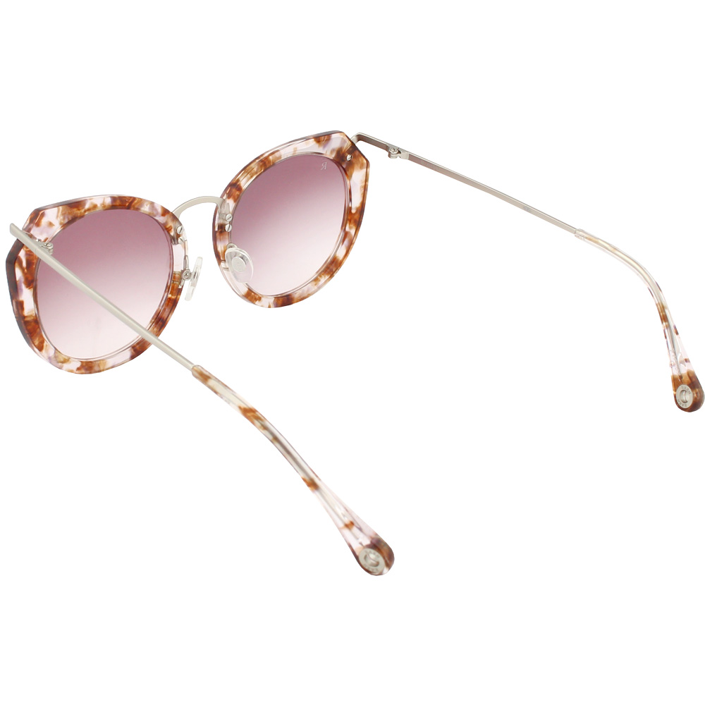 Raen Pogue Clear Womens Round Sunglasses