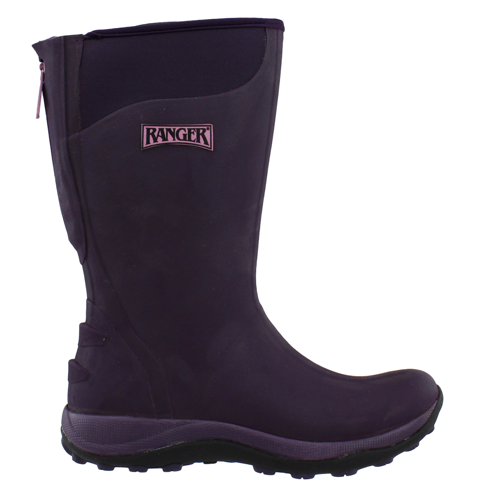 womens zip up rain boots