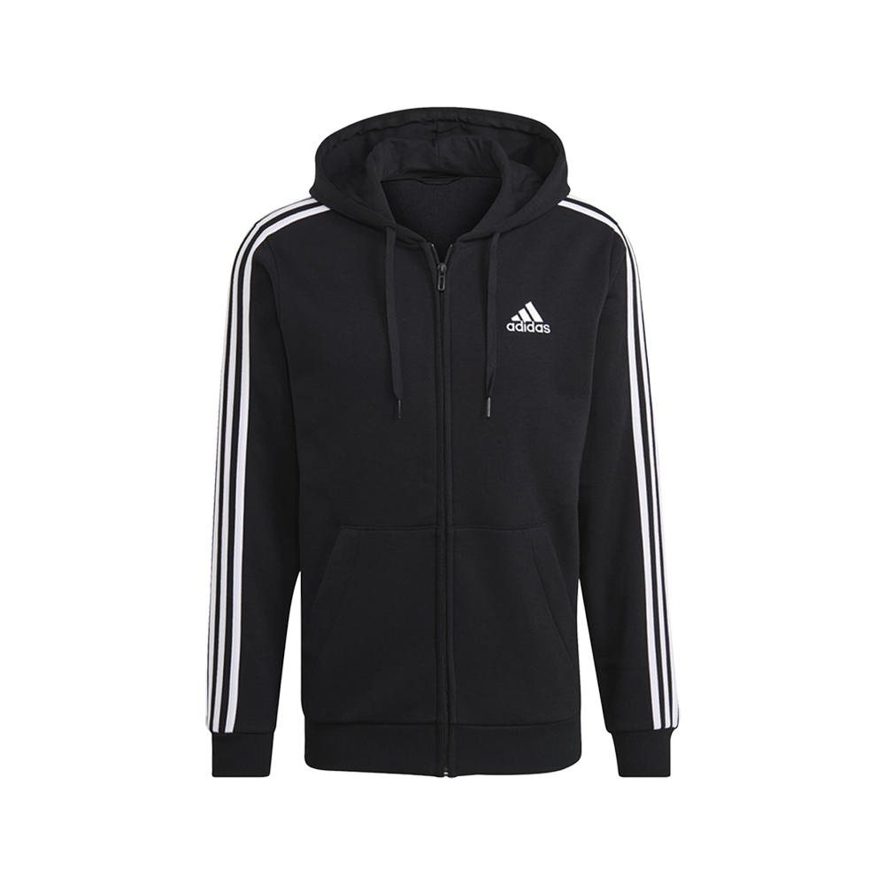adidas Essentials Fleece 3-Stripes Full-Zip Hoodie