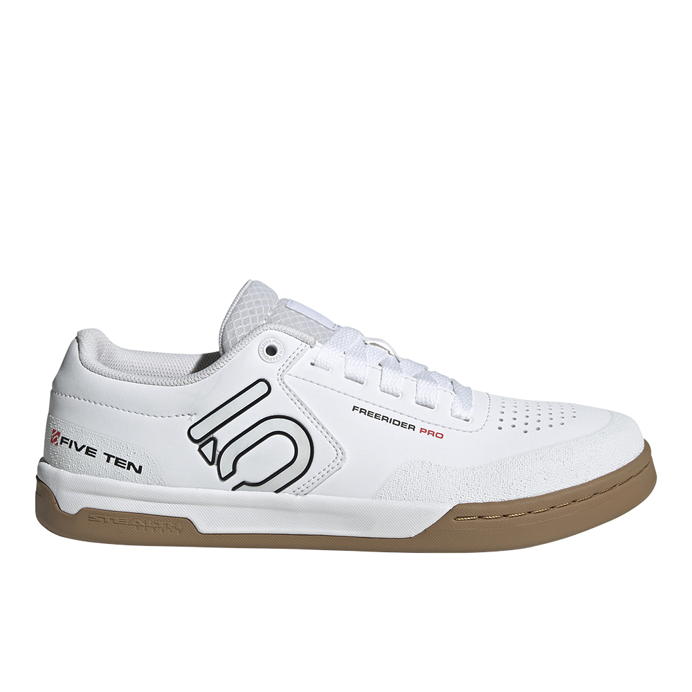 Five Ten Freerider Pro Cycling Shoe - Men's Ftwr White/Core Black/Red, 12.5