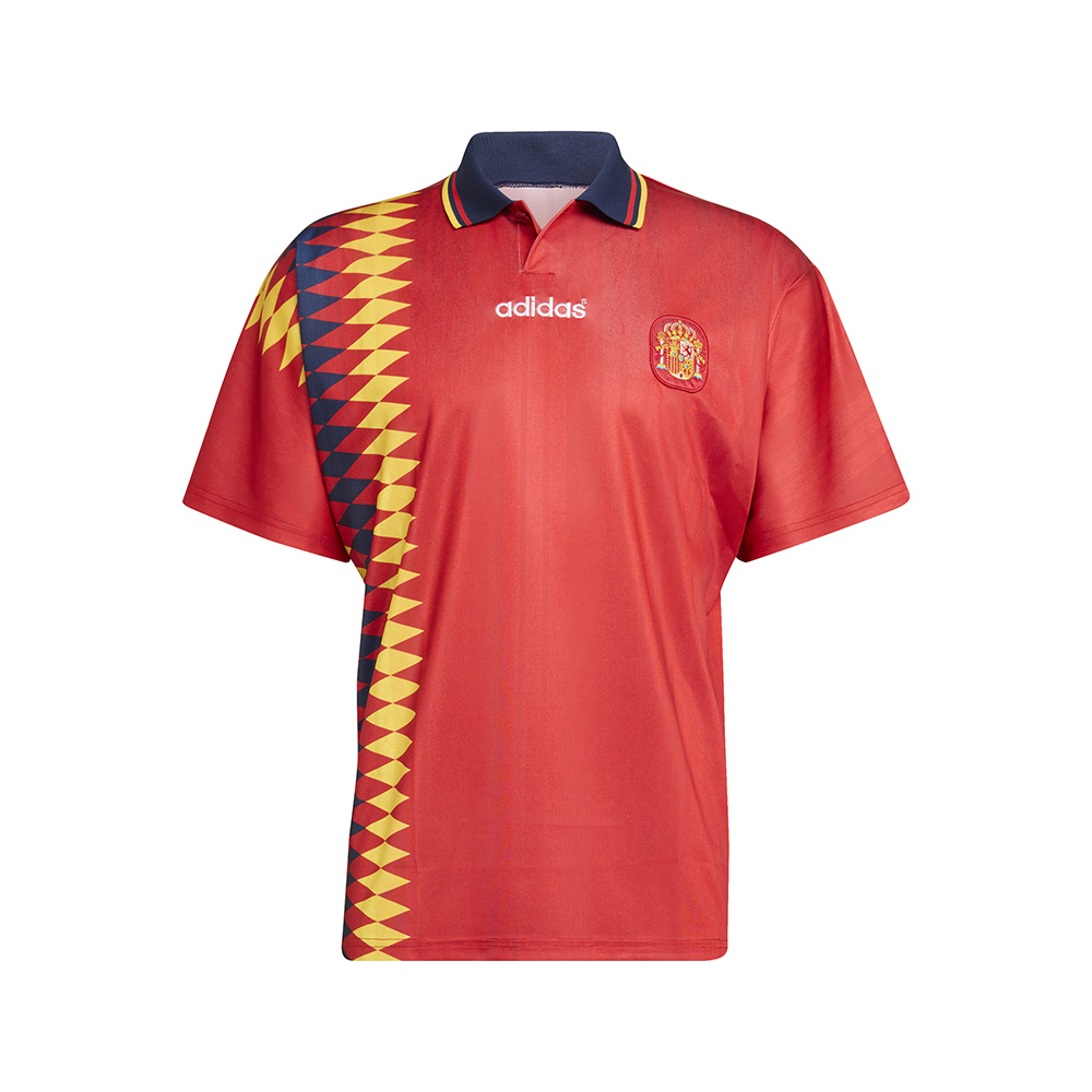 adidas Adult Spain 1994 Bringback Home Jersey, Men's, Medium, Red