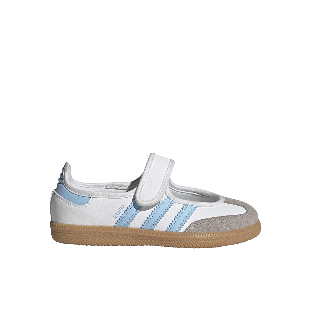adidas Originals Samba Jane - Girls' Preschool Shoes Ftwr White/Clear Sky Size 12.0