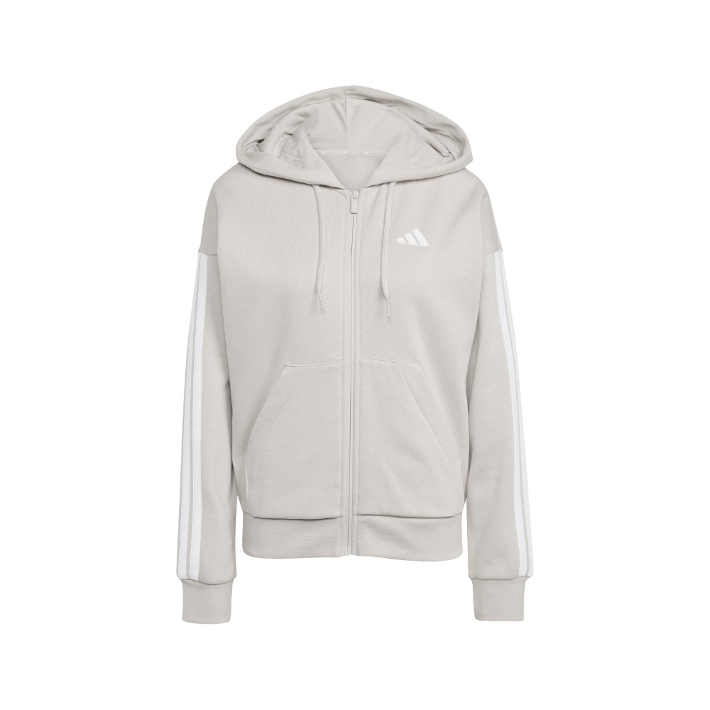 adidas Essentials 3-Stripes Full-Zip Fleece Hoodie