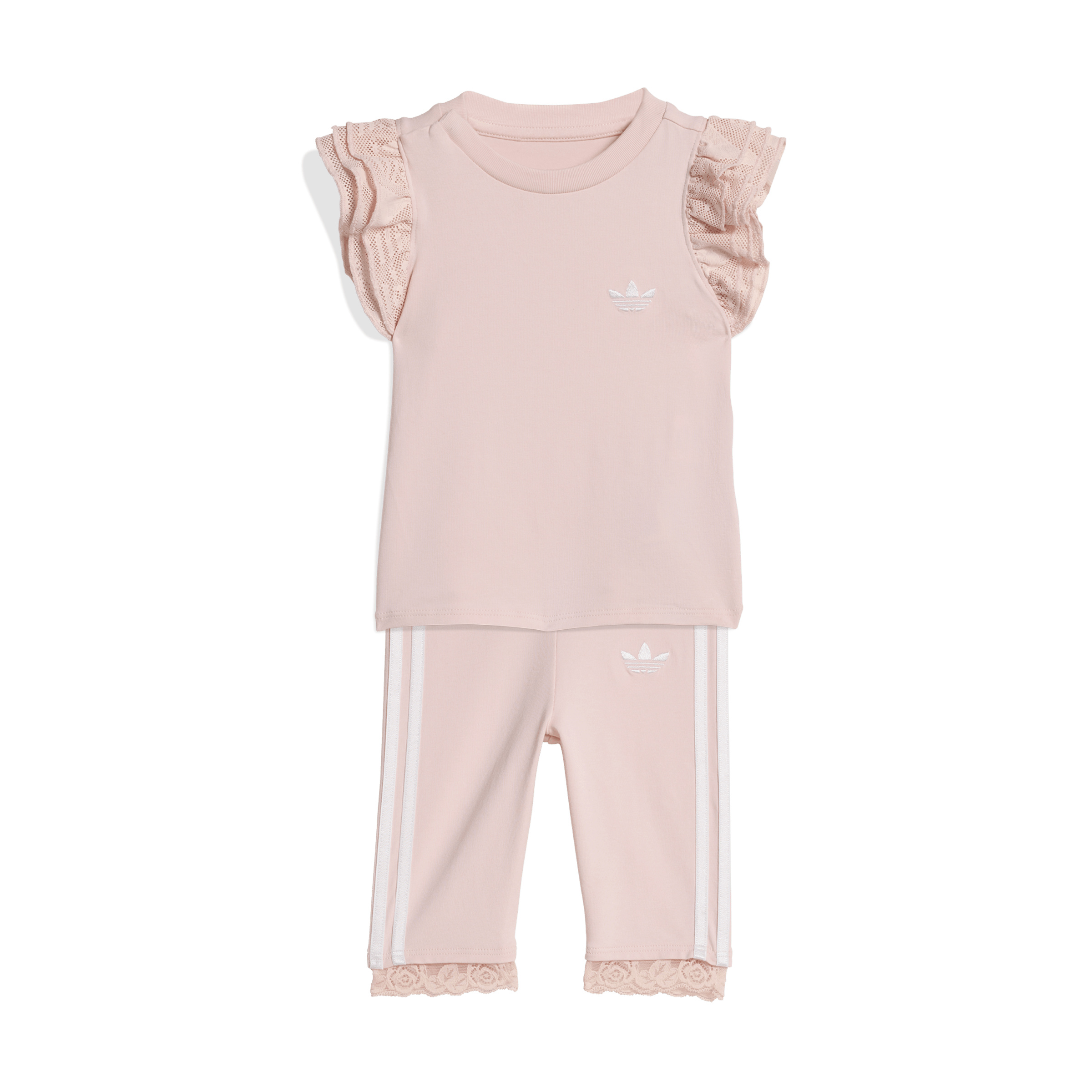 adidas Originals Lace 3/4 Tights Tee Set (Youth)