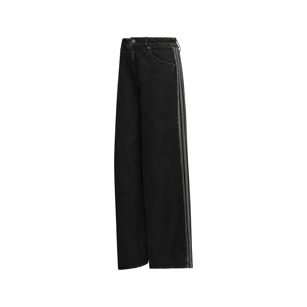 Adidas Women's Black Firebird Adilenium Denim Track Pants - Size 24W X 32L