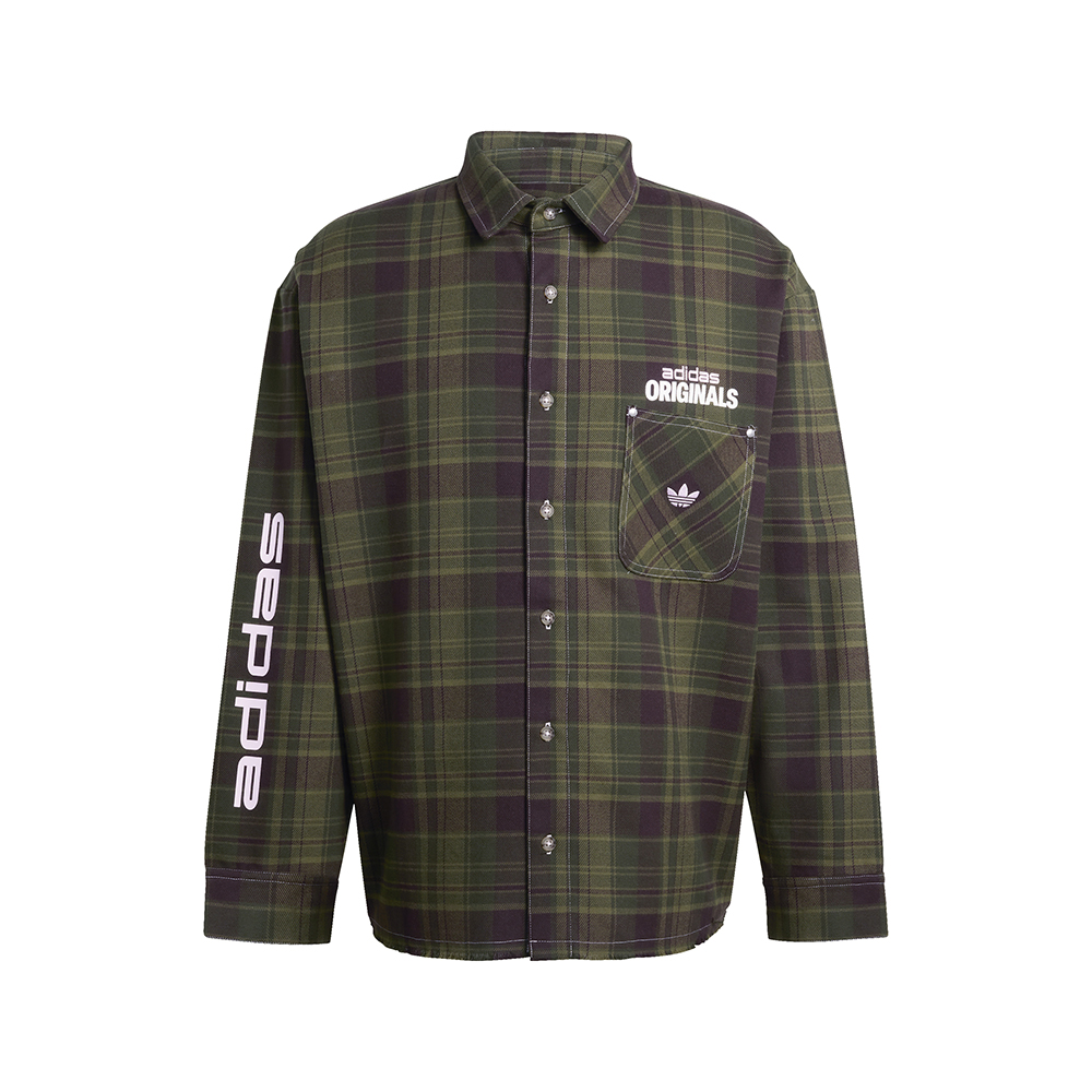 adidas Originals Flannel Long Sleeve Work Shirt