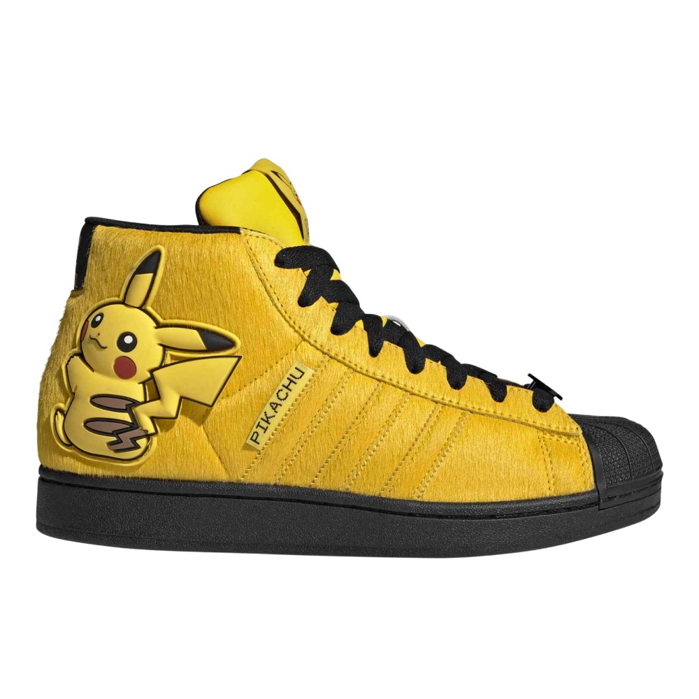 ADIDAS Pokémon SUPERSTAR II MID SHOES Yellow M 12 / W 13 - Mens Originals Shoes