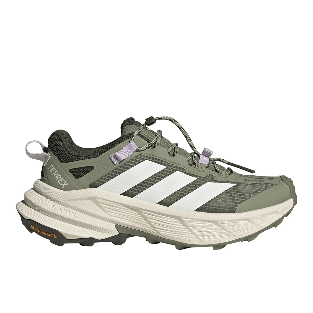 Adidas TERREX Women's Terrex Freehiker SL GTX Shoe in Tent Green / Off White / Ice Lavender - Size: 6.5